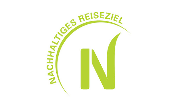 Das Logo für nachhaltiges Reiseziel.