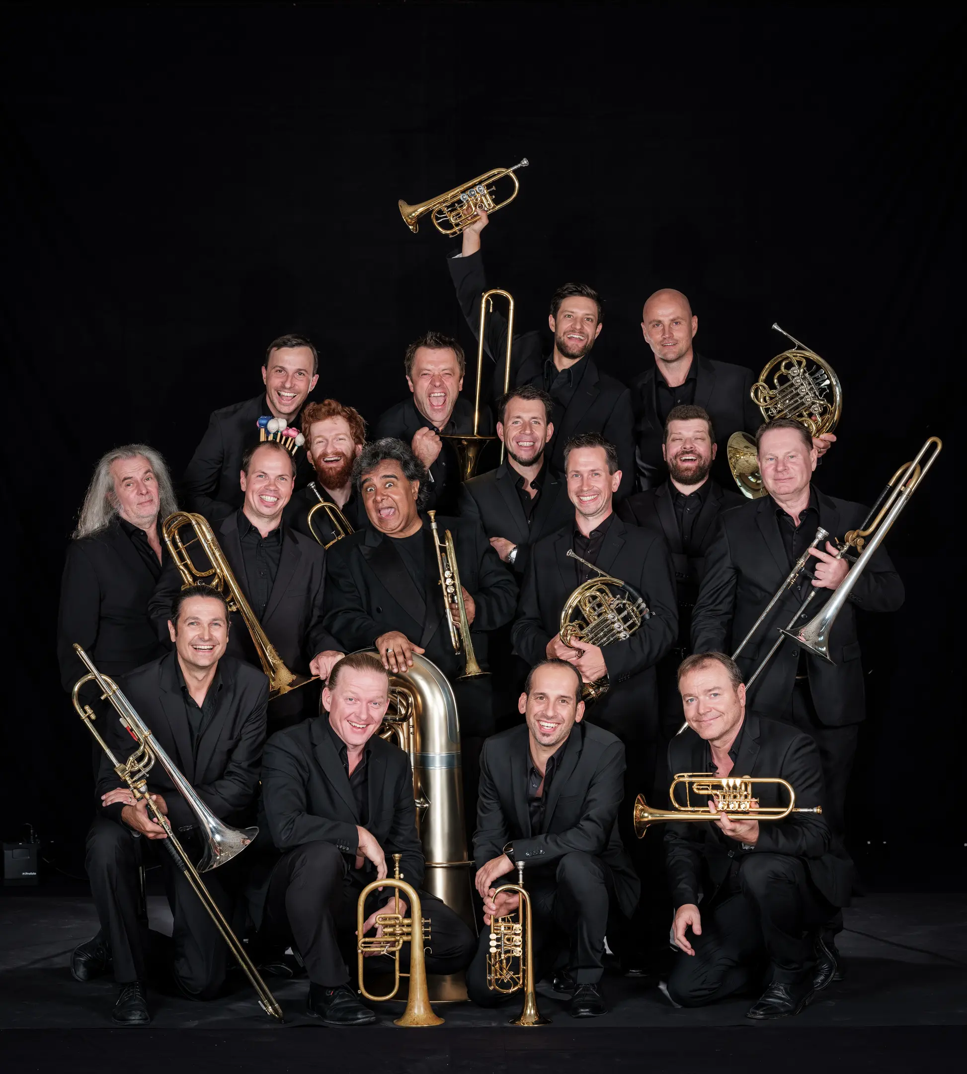 Gruppenfoto der Musikband Pro Brass.