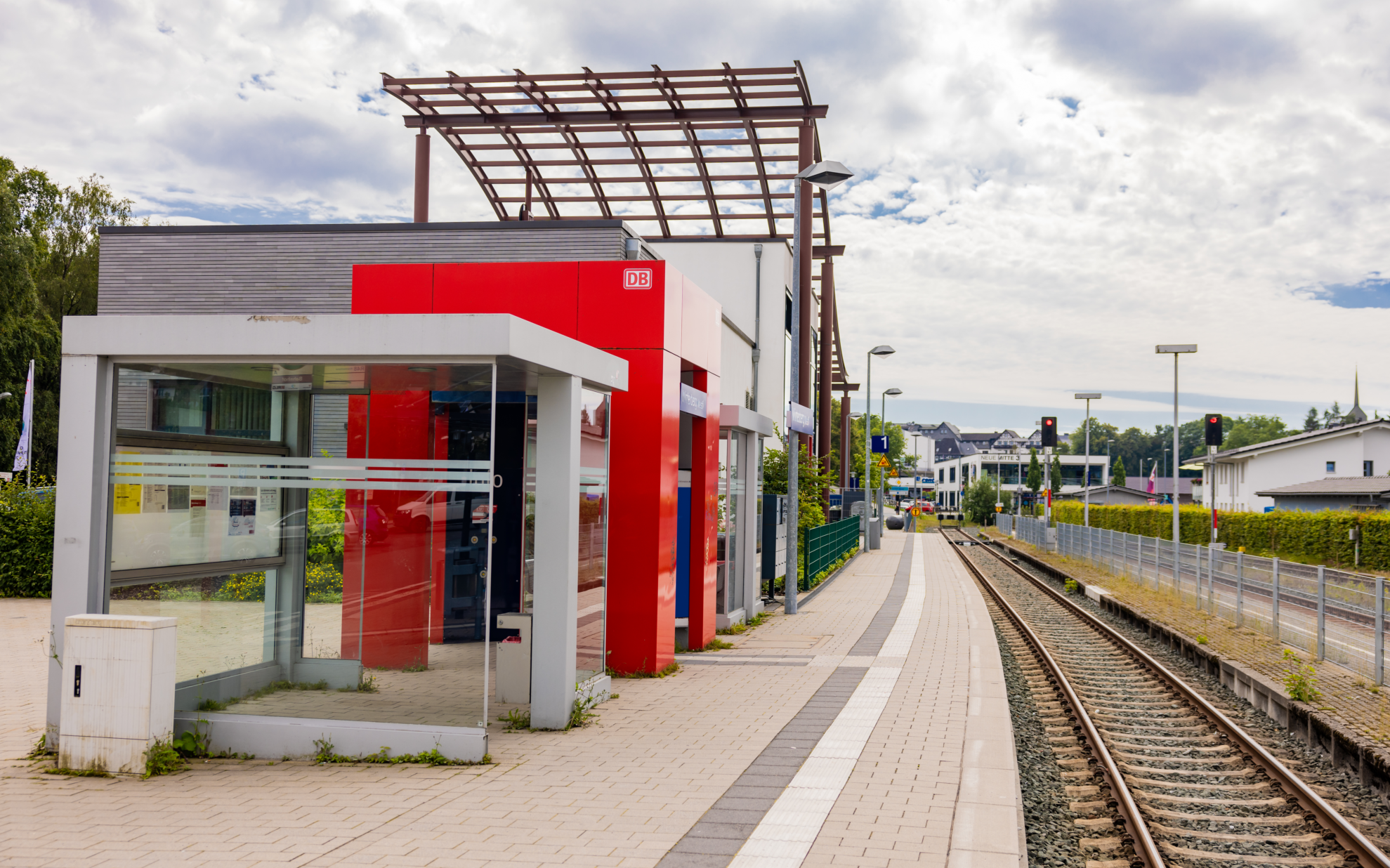 Der Bahnsteig am Winterberger Bahnhof.